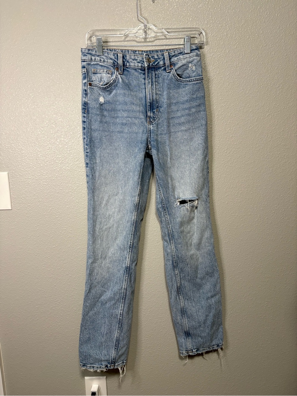 &Denim Vintage Straight High Waisted Jeans Women’s Size 4 Stretch Denim